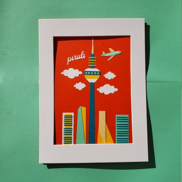 Lámina ilustración Piruli y las cuatro torres láminas de regalo Madridcuts