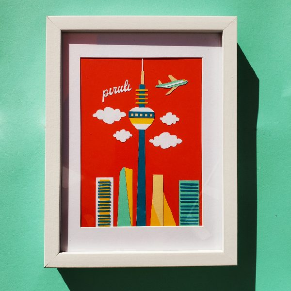 Lámina ilustración Piruli y las cuatro torres láminas de regalo Madridcuts