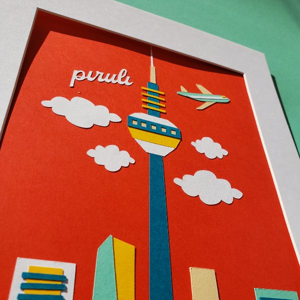 Lámina ilustración Piruli y las cuatro torres láminas de regalo Madridcuts