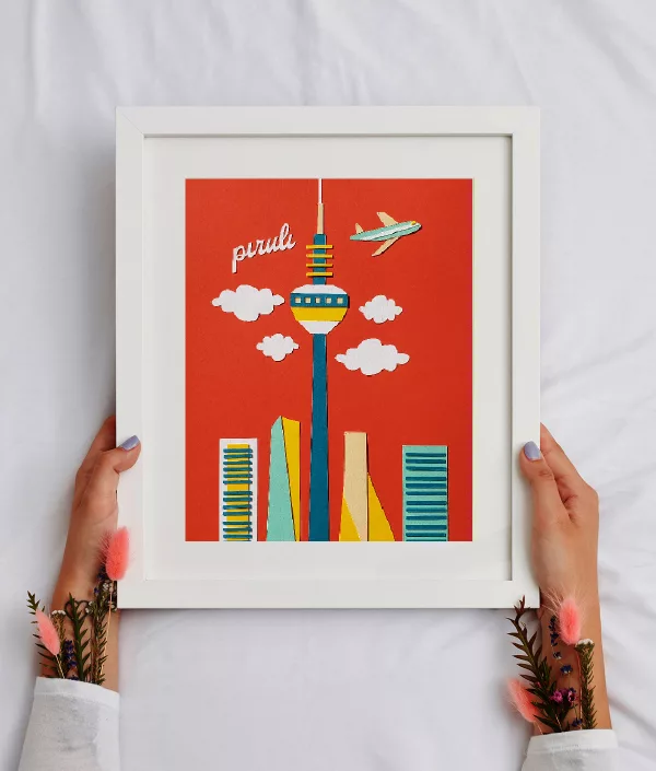 Lámina ilustración Piruli y las cuatro torres láminas de regalo Madridcuts