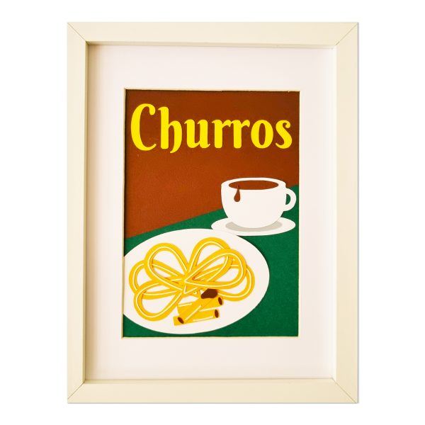 Collage ilustracion churros madrid