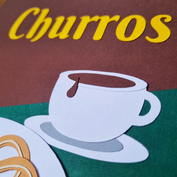 Collage ilustracion churros madrid